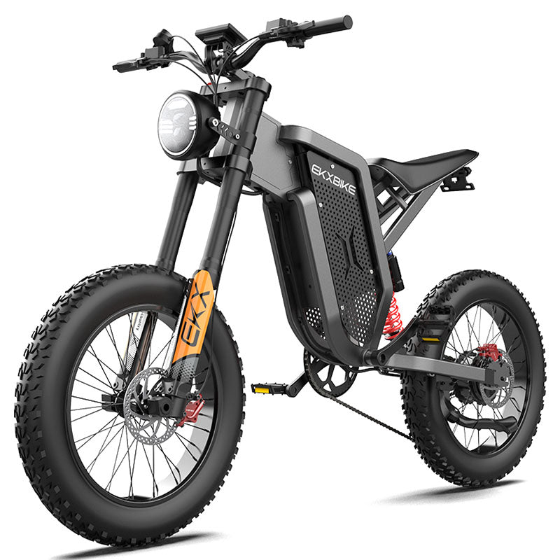 EKX X21 Adults Electric Bike 2000W 48V35AH 55km/h Lithium Battery Snow Electric Motorcycles 20“*4.0 Off Road Tyre Mountain Ebike
