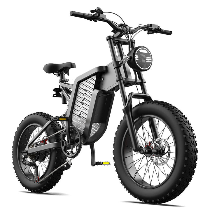 EKX X20 Electric Bike Mountain Moped Ebike 20 Inch Fat Tire 2000W 48V 35AH Men&