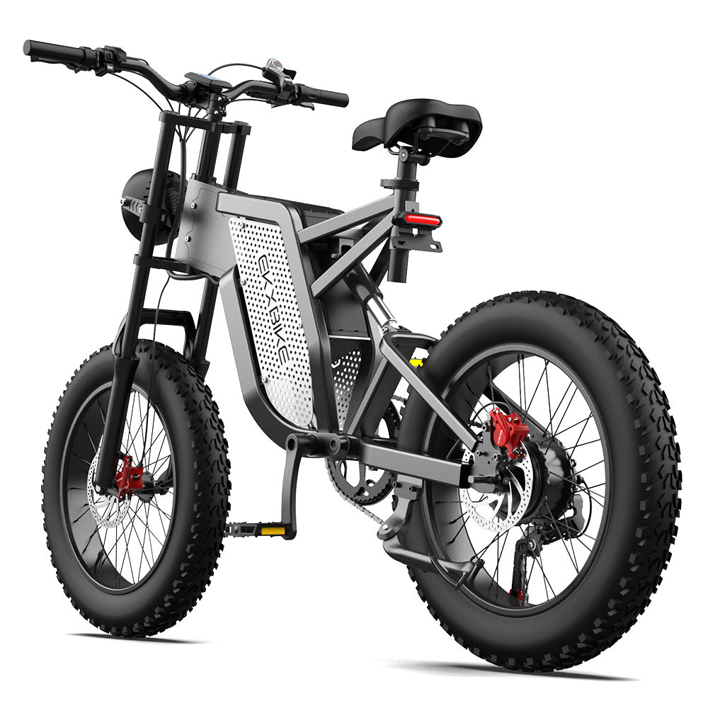 EKX X20 Electric Bike Mountain Moped Ebike 20 Inch Fat Tire 2000W 48V 35AH Men&