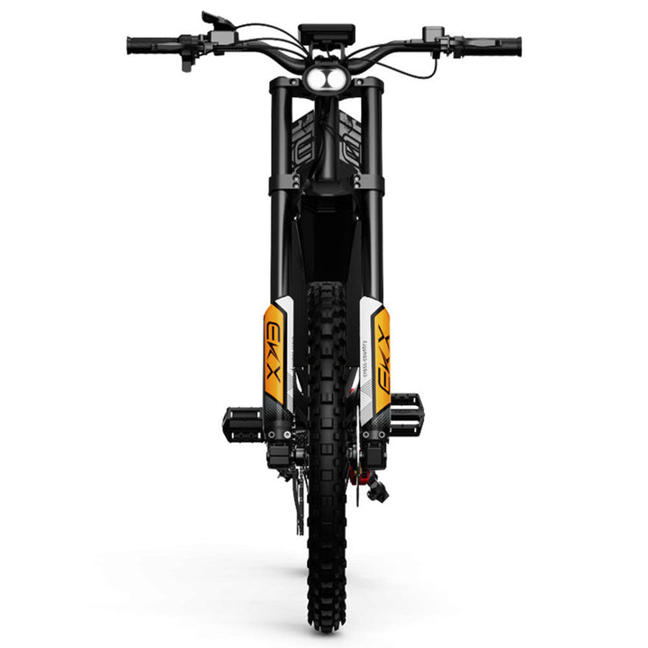 EKXBIKE TX1 Electric Dirt Bike for Adults, 3000W Electric Motorcycle 60V 30AH Removable Battery Off-Road Ebike, 45MPH 45° Climb Full Suspension 19" All-Terrain Mountain Electric Bike