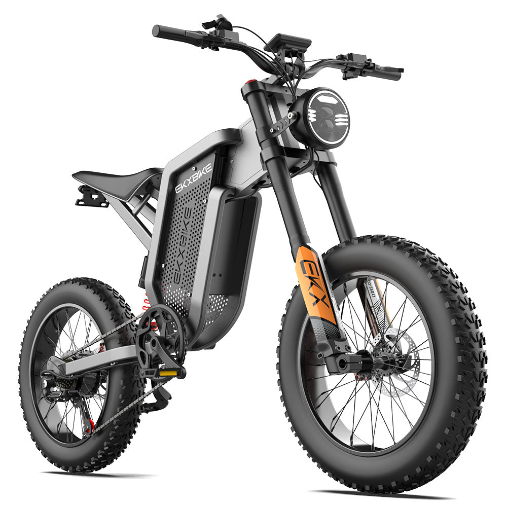 EKX X21 Adults Electric Bike 2000W 48V35AH 55km/h Lithium Battery Snow Electric Motorcycles 20“*4.0 Off Road Tyre Mountain Ebike