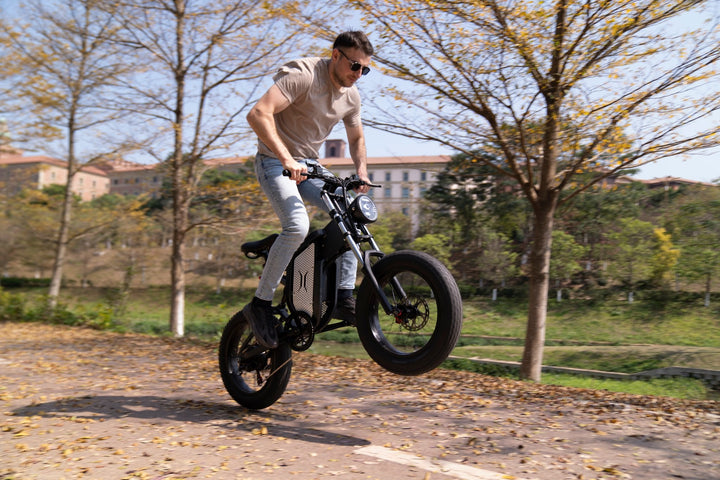 EKX X20 Electric Bike Mountain Moped Ebike 20 Inch Fat Tire 2000W 48V 35AH Men&